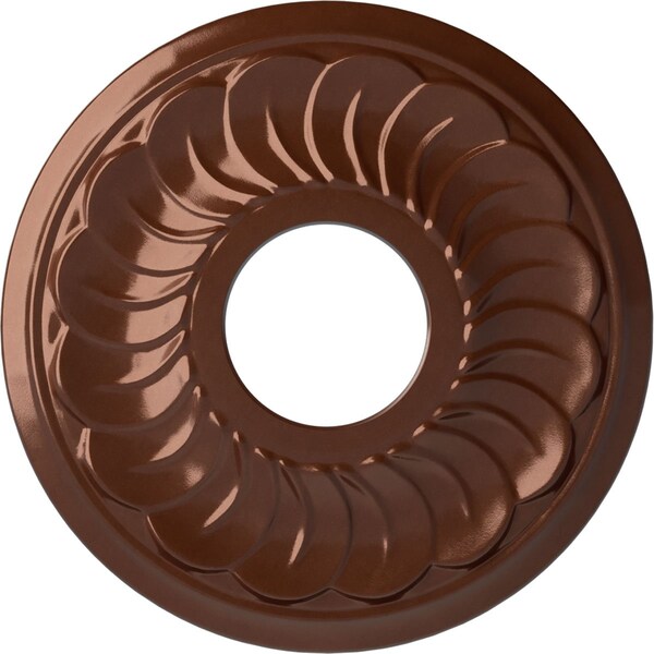 Ekena Millwork Blackthorn Ceiling Medallion (Fits Canopies up to 4 7/8"), 11 3/4"OD x 3 5/8"ID x 1"P, Copper Penny CM11BLCPS - main